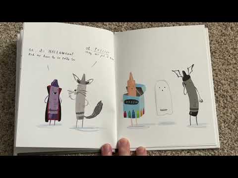 Grandma reads “The Crayons Trick or Treat”