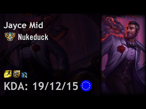Jayce Mid vs Ryze - Nukeduck - EUW Challenger Patch 6.18