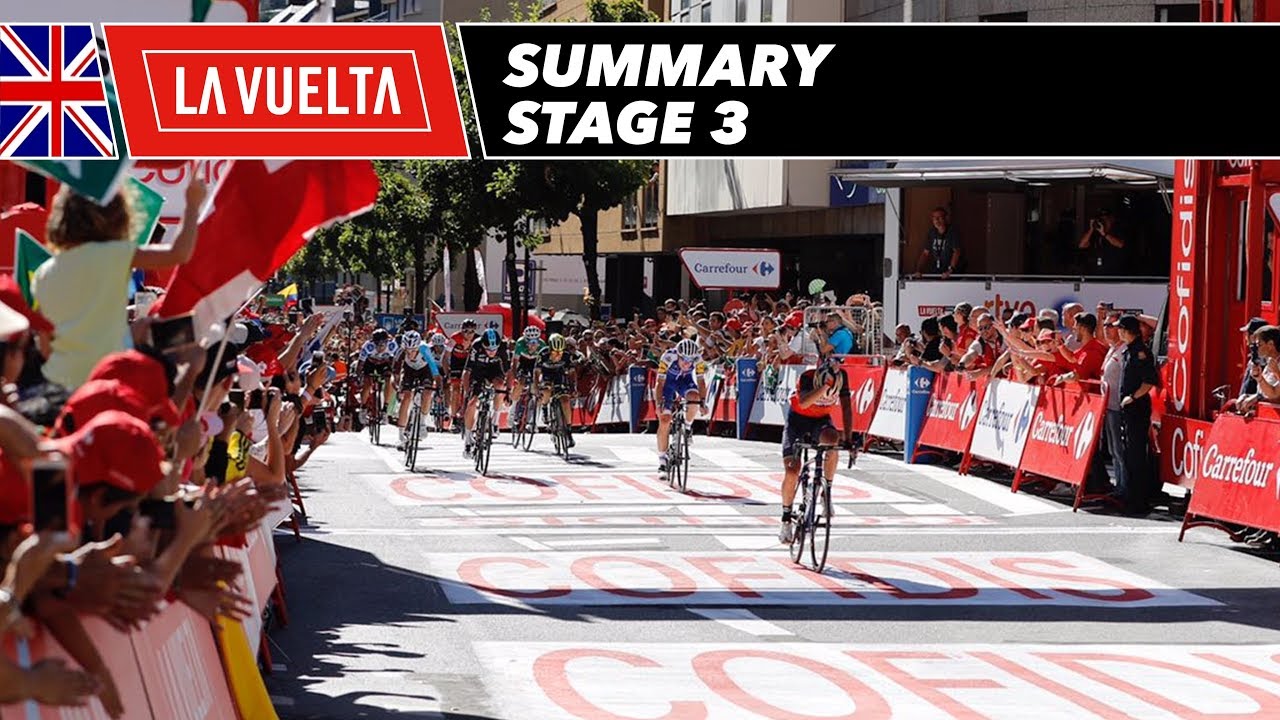 Summary - Stage 3 - La Vuelta 2017 - YouTube