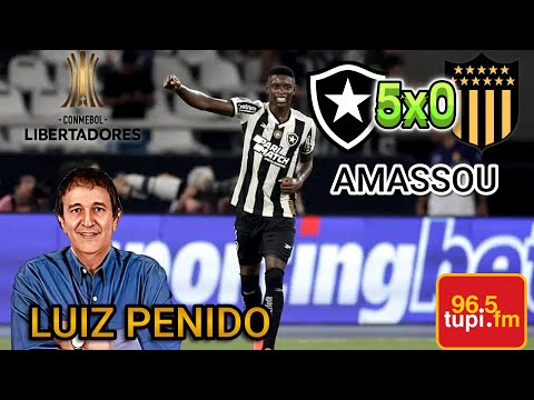 MASSACRE Botafogo 5 x 0 Peñarol Narração LUIZ PENIDO Libertadores 2024