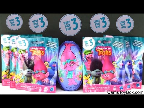 Dreamworks Trolls Blind Bags Series 3 Opening Surprise Toys for Kids Fun Names Egg Video