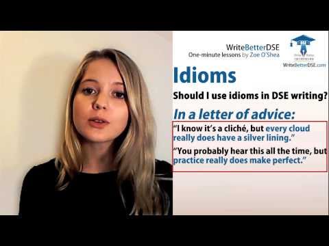 Lesson 5: Should I use idioms in DSE writing?