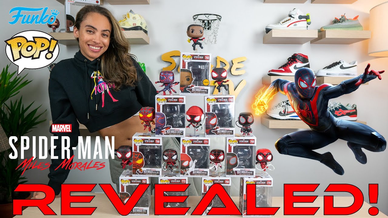 FUNKO POP SPIDERMAN MILES MORALES IN-HAND COLLECTION! (Funko Fair 2021)