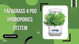 FAFAGRASS 4 Pod Hydroponics System| Unboxing Assembly and Review| EverCrest