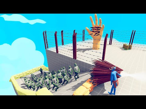 Zombie 100 Units vs Every gods - Totally Accurate Battle Simulator TABS