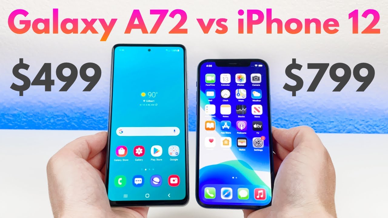 Samsung Galaxy A72 vs iPhone 12 - Who Will Win?
