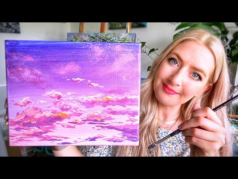PAINTING TUTORIAL Acrylic Ocean for Beginners | Katie Jobling Art