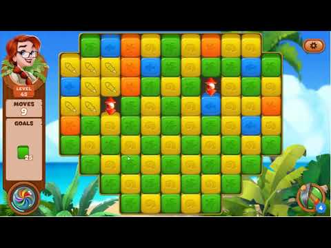 Lost Island Blast Adventure Level 45 - No Boosters