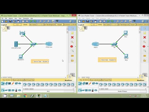 10.3.1.4 Packet Tracer Multiuser - Implement Services