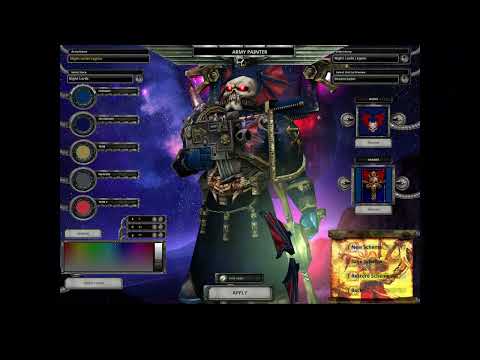 Dawn of War: Unification mod (7.3.6). All Night Lord units and paint schemes