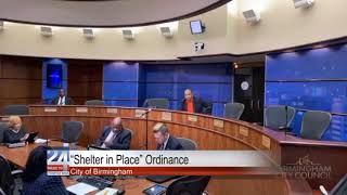 City of Birmingham Approves “Shelter in Place” Ordinance
