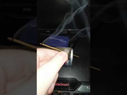make an incense holder from a red bull can