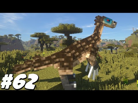 WRANGLING A STRAY THERIZINOSAURS & STARTING THE UNDERWATER DOME | MINECRAFT DINOSAURS |EP 62