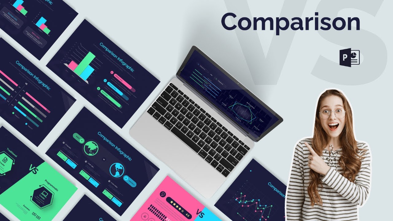 🔴 Download Comparison Infographic PowerPoint Template
