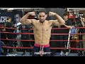 DANNY GARCIA LOOKING RIPPED UP & FAST IN WORKOUT! SHADOW BOXES IN BOXING WORKOUT FOR IVAN REDKACH