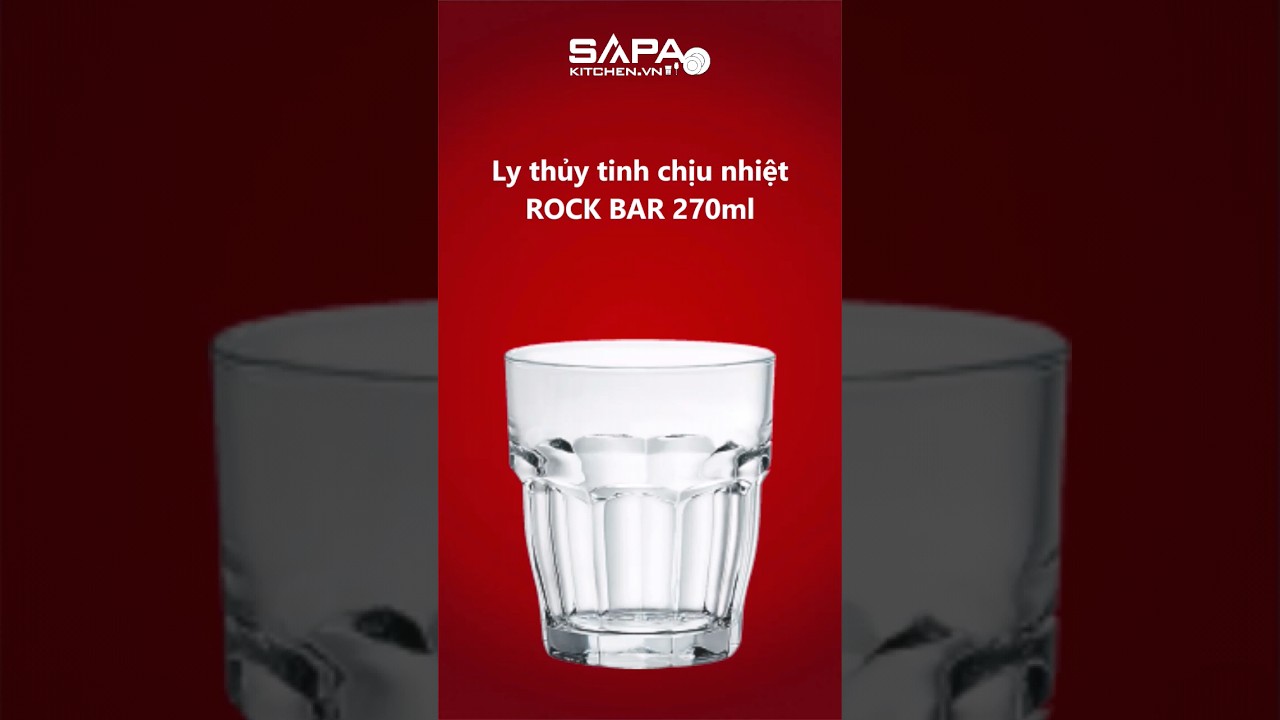 Ly thủy tinh chịu nhiệt Rock bar 27 cl