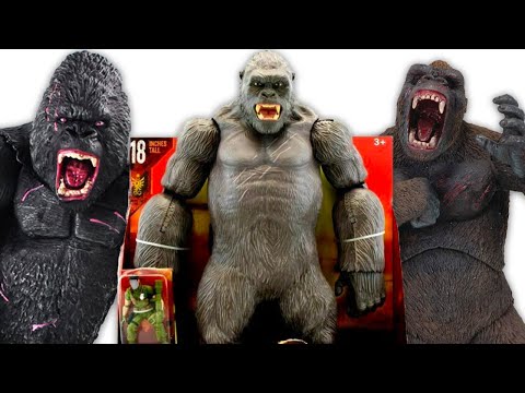 New King Kong Vs Godzilla Skull Island Toys Video Compilation Jurassic World Unboxing