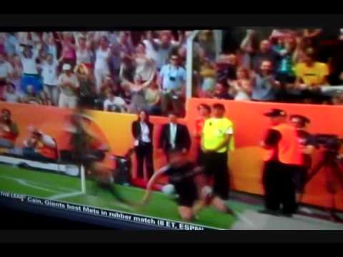 2nd U.S. Goal 122nd minute to tie (2 - 2) 2011 World Cup QuarterFinals U.S. vs Brazil