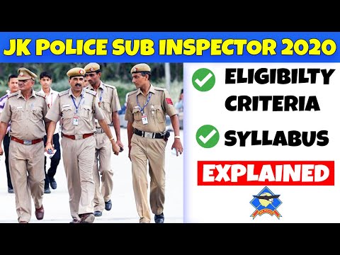 JKP Sub Inspector Recruitment 2020 | Eligibility Criteria, Syllabus, Explained |Expected Recruitment