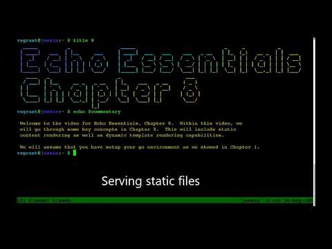Echo Quick Start Guide | 8 Providing Templates and Static Content
