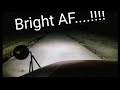 LED headlights on 2008 Freightliner Century ( drivers view )