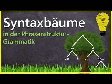 Syntaxbäume | Baumgraphen in der Linguistik einfach einfach erklärt