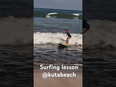surfing lesson @mamaka kuta beach Bali #surfing #beachlife #beachvibes #kuta