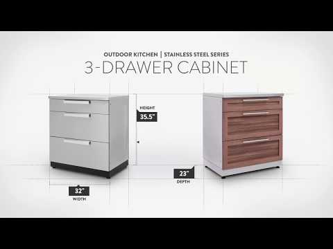 NewAge Stainless Steel 3-Drawer Cabinet Video