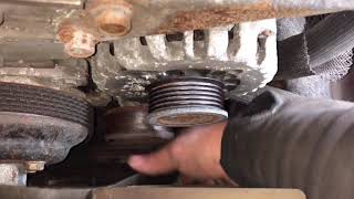 Belt diagram Vortec 4200 4.2L routing replace belt tension assembly gmc envoy Chevy trailblazer