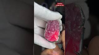 Mặt Dây Chuyền Di Lặc Đá Ruby Tự Nhiên Đỏ Hồng Bọc Bạc Ta Đeo Phong Thuỷ Cao Cấp 03