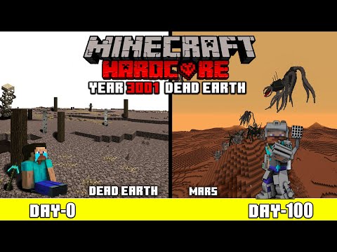 4x4 gaming - I Survive 100 Days in Year 3001 EARTH IS DEAD MINECRAFT HARDCORE (हिंदी)