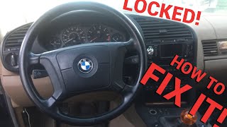 My E36 Steering Wheel Got Stuck Locked!