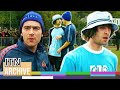Oasis Vs Blur Football Match Liam Gallagher Squares Up To Damon Albarn 1996
