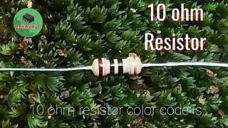 10 ohm resistor color code