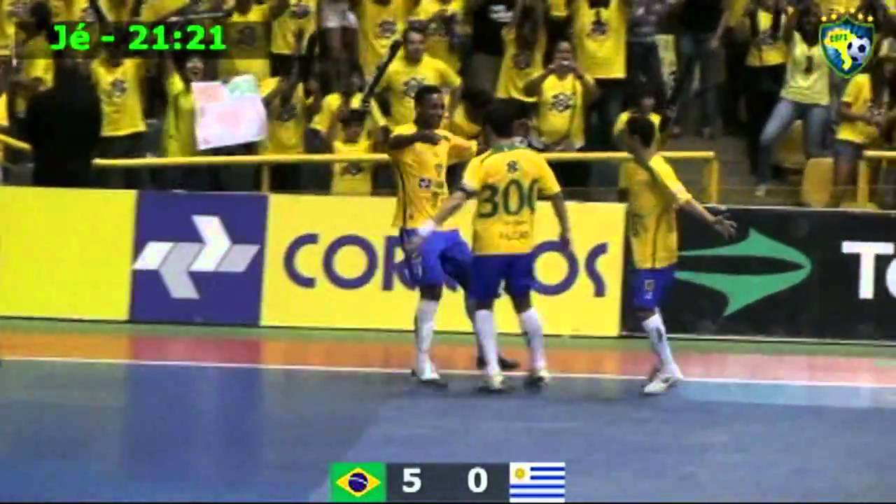 Brasil 9 x 2 Uruguai - São Carlos(SP) - Futsal - ...