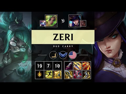 Zeri ADC vs Caitlyn: Triple Kill, Dominating - NA Diamond Patch 25.S1.2