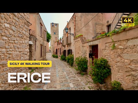 Erice, Sicily City Walk - 4K | Explore Italy's Medieval Town