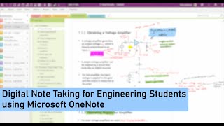 Digital Note Taking for Engineering Students using Microsoft OneNote [