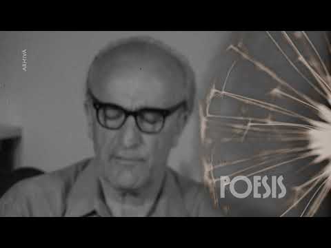 Radu Boureanu recitând poemul „Unghia lui...” (@Arhiva TVR)