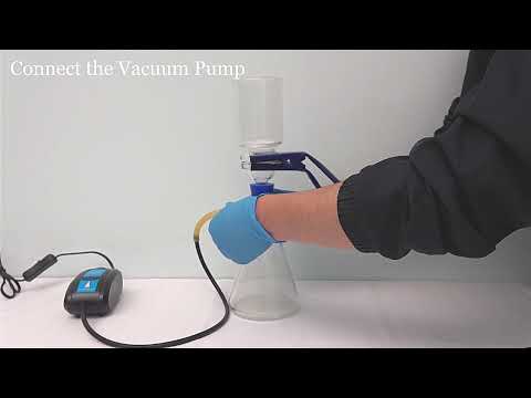 Labnique Glass Vacuum Filtration Distillation Apparatus with Compact Vacuum Pump