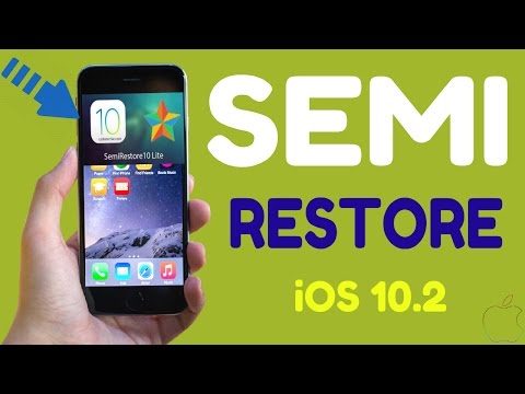 Semi Restore 10 For iOS 10 - 10.2 Remove Jailbreak Data Without Loosing Jailbreak
