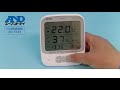 環境温湿度計（露点測定機能つき）熱中症指数計／熱中症指数モニター AD-5685 画像