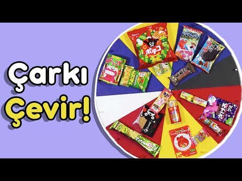 Çarkı Çevir Gelen Japon Atıştırmalığını Ye