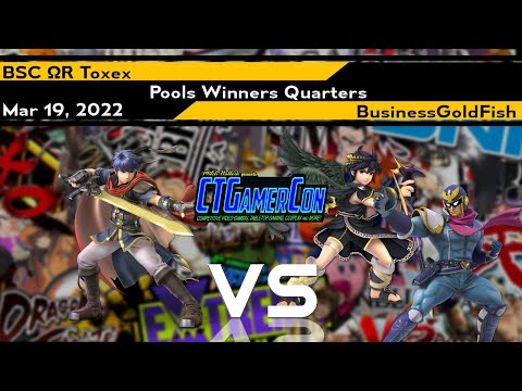[Smash Ultimate] BSC ΩR  Toxex vs BusinessGoldFish - CT Gamercon 5 (Pools Winners Quarters)