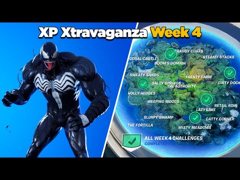 Fortnite All XP Xtravaganza Week 4 Challenges Guide (Chapter 2 Season 4)