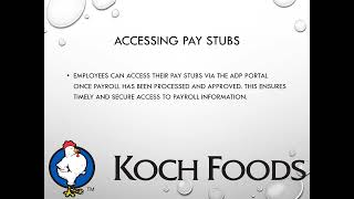 How to Access Koch Foods Pay Stubs & W2s