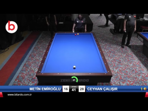 METİN EMİROĞLU & CEYHAN ÇALIŞIR Bilardo Maçı - 2019 TÜRKİYE KUPASI 1. ETAP ERKEKLER-1.TUR