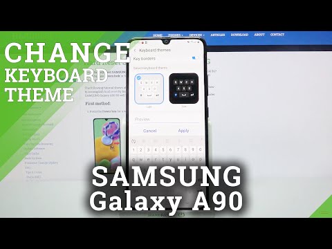 Change Keyboard Theme - SAMSUNG Galaxy A90 & Keyboard Personalization