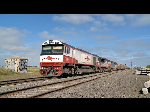 1PM9 SCT Freight Train With CSR004 SCT006 CF4403  (20/10/2021) - PoathTV Australian Railways