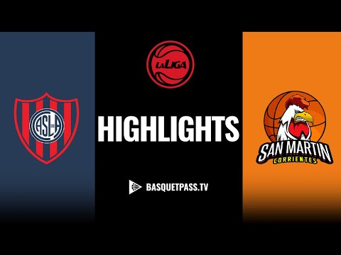 San Lorenzo 63-81 San Martín (C) | La Liga Nacional 2025-26 (12/10/2025)